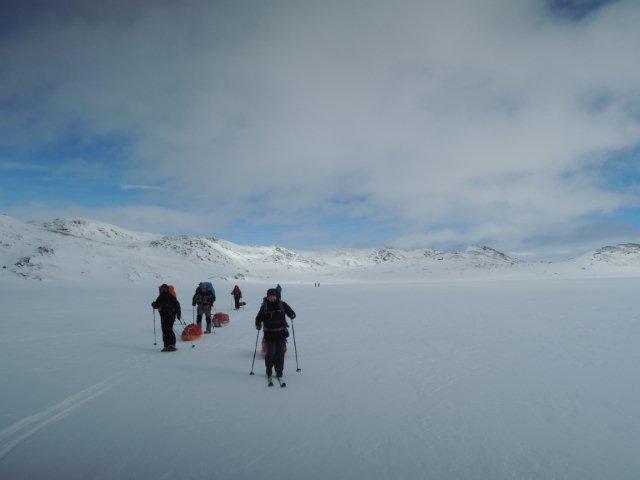 Wintertour mit Pulka Hardangervidda 2014
