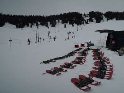 Firmenevent Allgäu Grasgehren Schneeschuhtour Iglubau