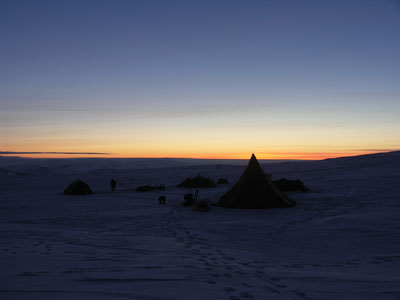 Wintercamp mit Pulka Rondane Norwegen