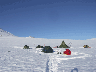 Wintercamp Winterzelten Rondane